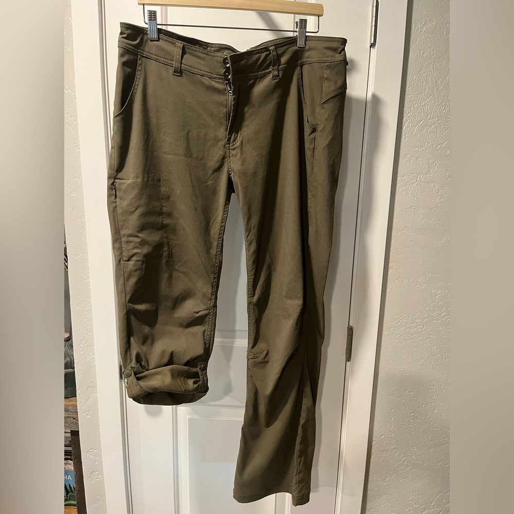 Prana Halle Convertible Women’s  Pants - size 14 - Olive